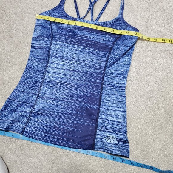 THE NORTH FACE Empower Tank Strappy Back Pullover Stretch Blue Women's Small - Picture 13 of 14